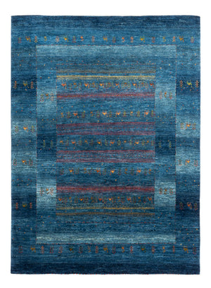 Gabbeh Tapijt - Loribaft Perzisch - 200 x 147 cm - blauw