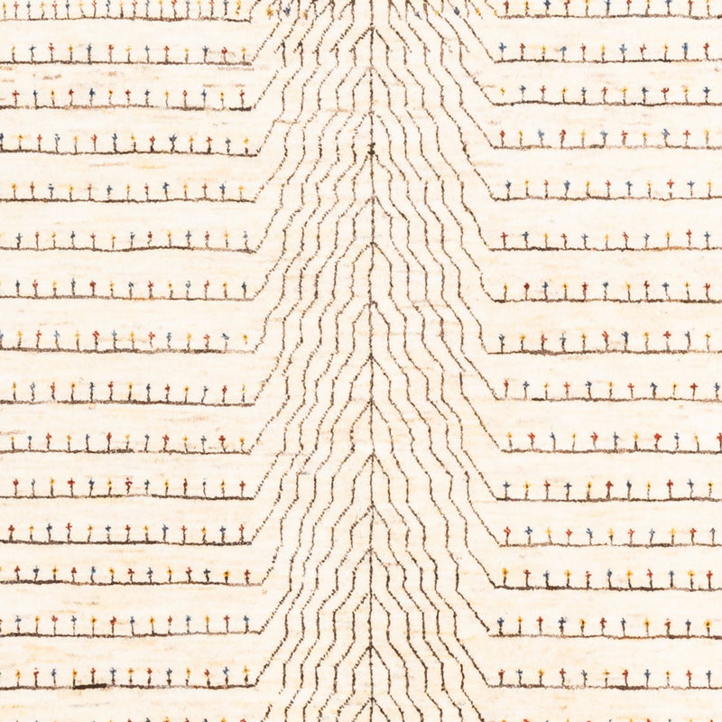 Gabbeh Tapijt - Loribaft Perzisch - 202 x 154 cm - natuur