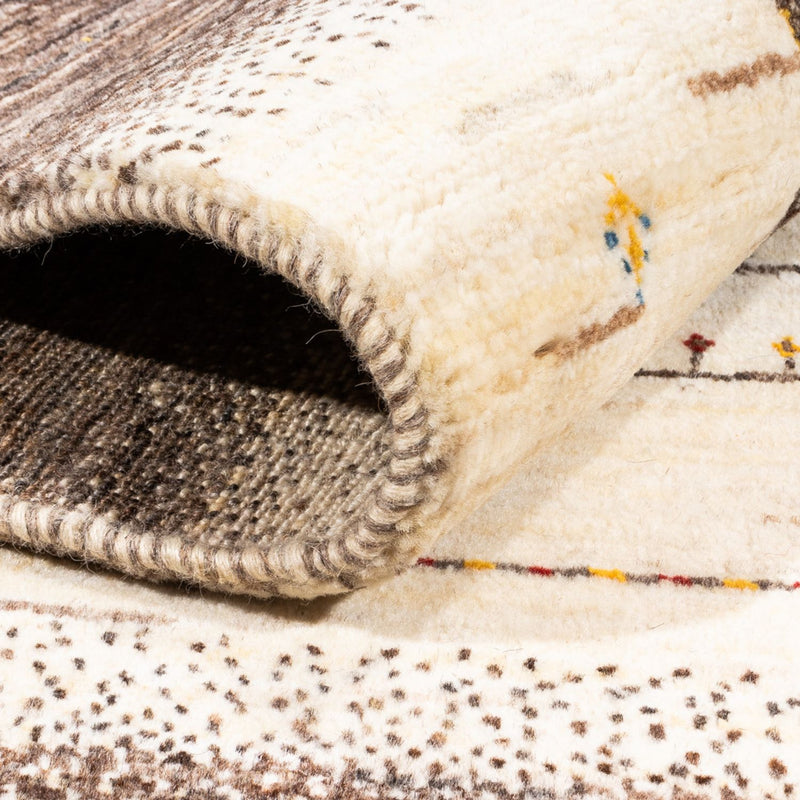 Gabbeh Tapijt - Loribaft Perzisch - 202 x 154 cm - natuur