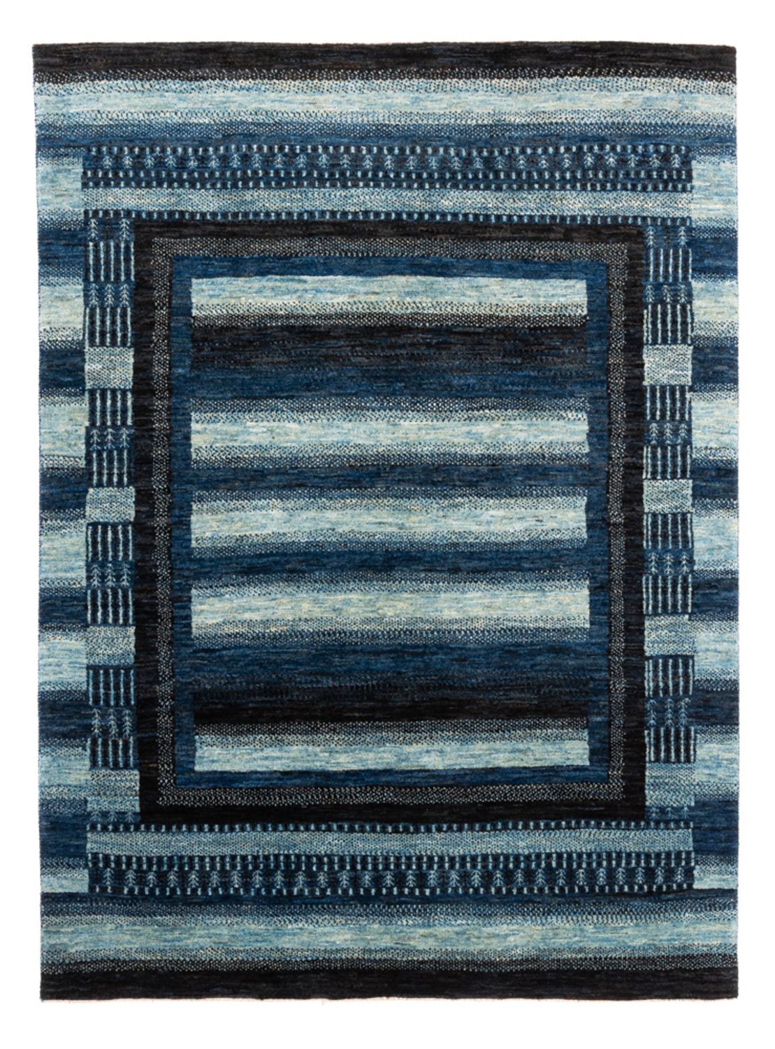 Gabbeh Tapijt - Loribaft Perzisch - Koninklijke - 204 x 149 cm - blauw