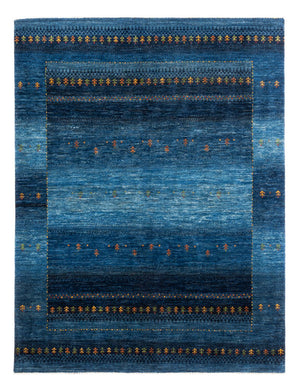 Gabbeh Tapijt - Loribaft Perzisch - 209 x 160 cm - blauw