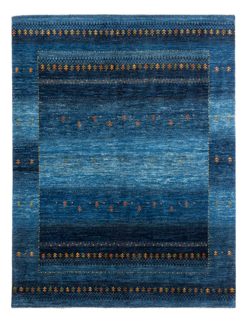 Gabbeh Tapijt - Loribaft Perzisch - 209 x 160 cm - blauw