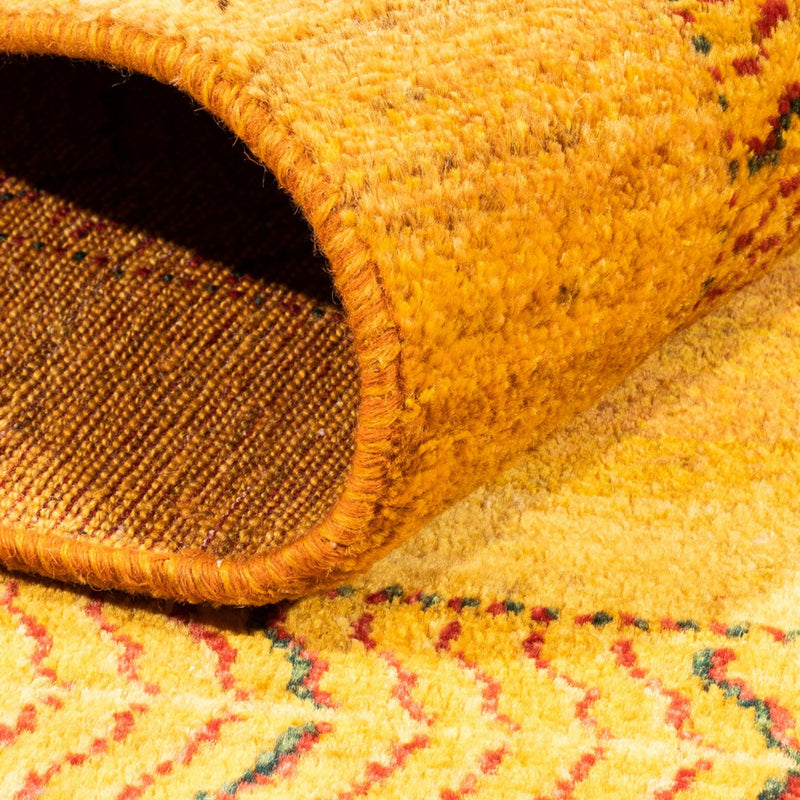 Gabbeh Tapijt - Loribaft Perzisch - Koninklijke - 198 x 152 cm - goud