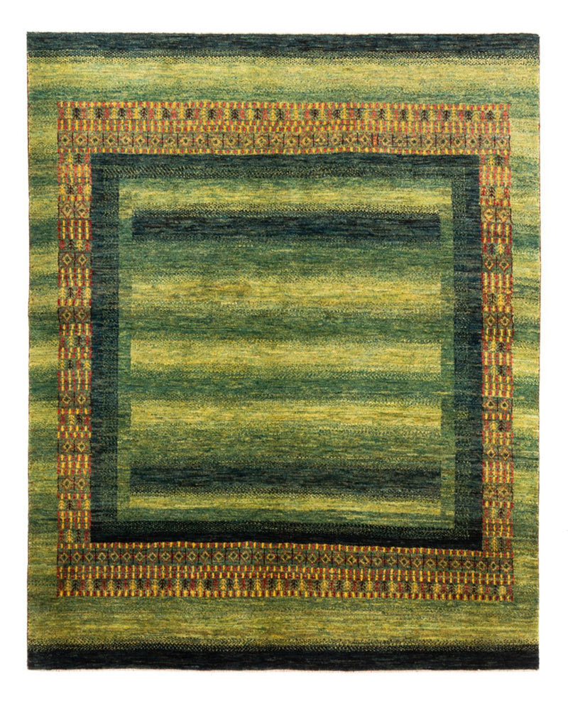 Gabbeh Tapijt - Loribaft Perzisch - Koninklijke - 208 x 163 cm - groen