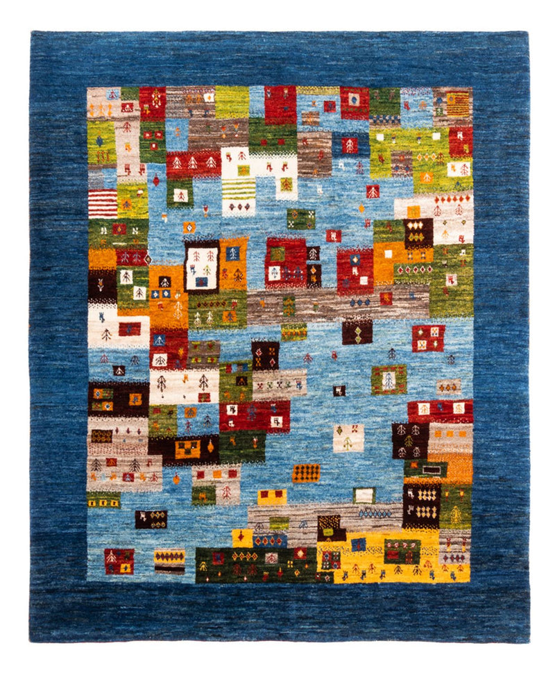 Gabbeh Tapijt - Loribaft Perzisch - Koninklijke - 192 x 159 cm - blauw