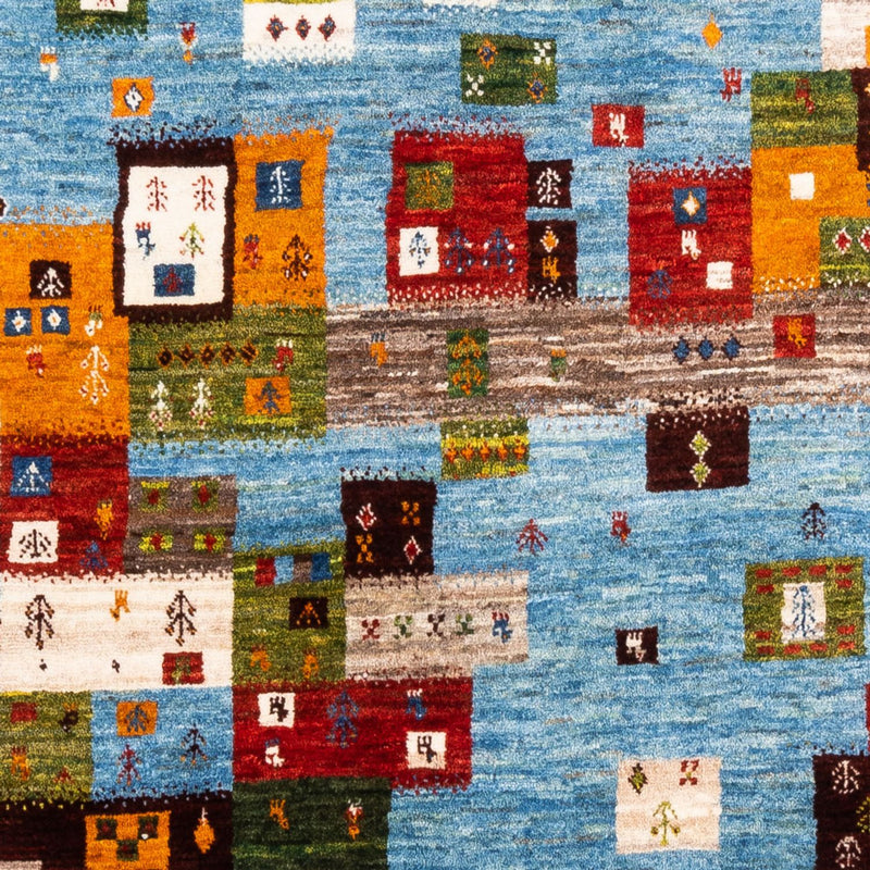 Gabbeh Tapijt - Loribaft Perzisch - Koninklijke - 192 x 159 cm - blauw