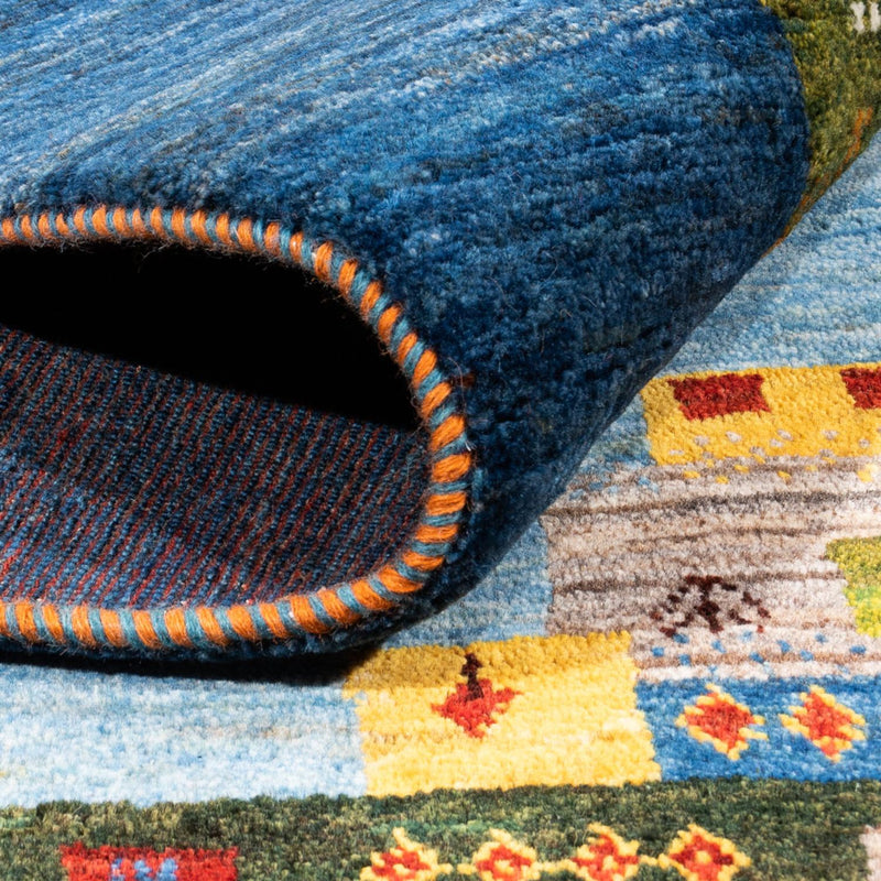 Gabbeh Tapijt - Loribaft Perzisch - Koninklijke - 192 x 159 cm - blauw