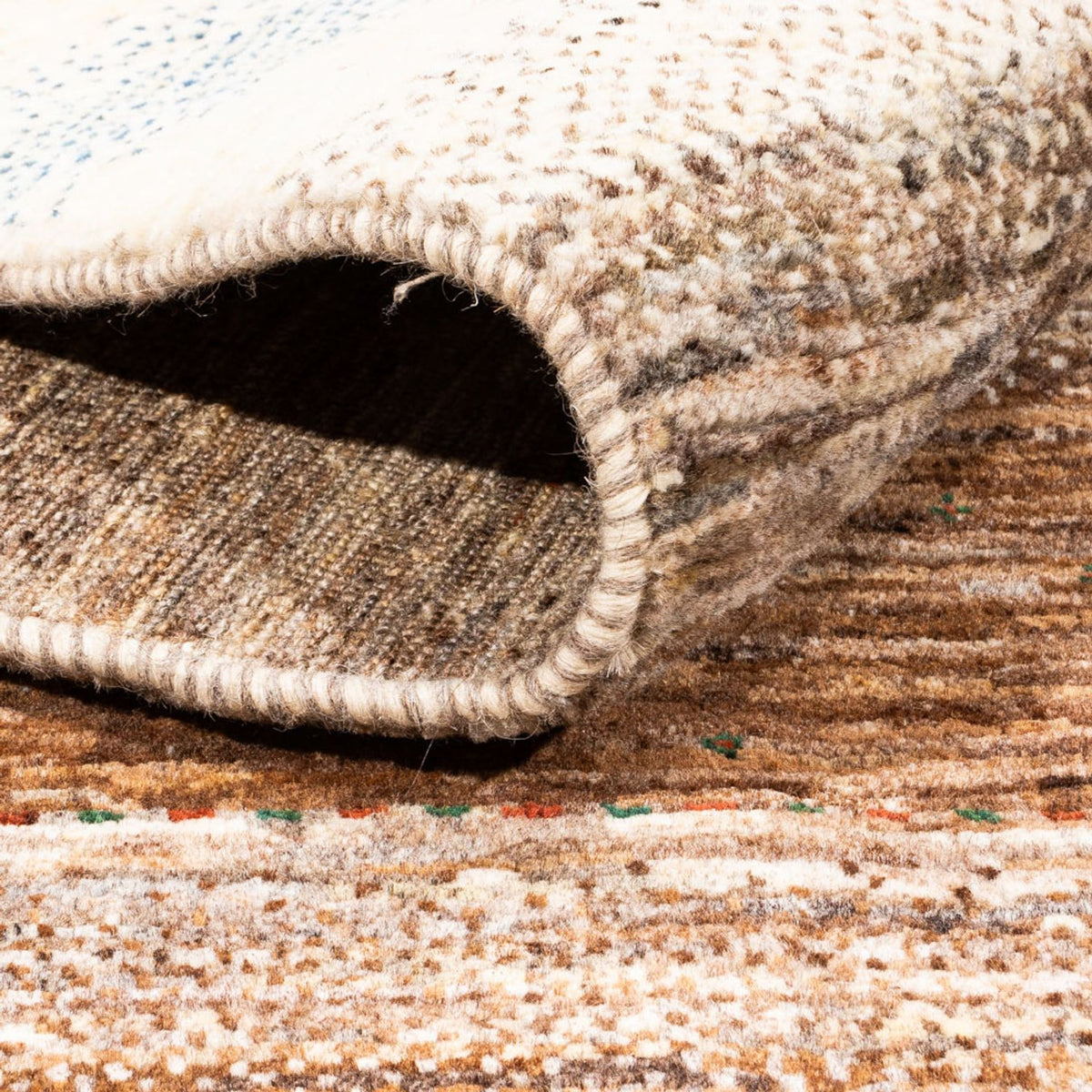 Gabbeh Tapijt - Loribaft Perzisch - 201 x 158 cm - natuur