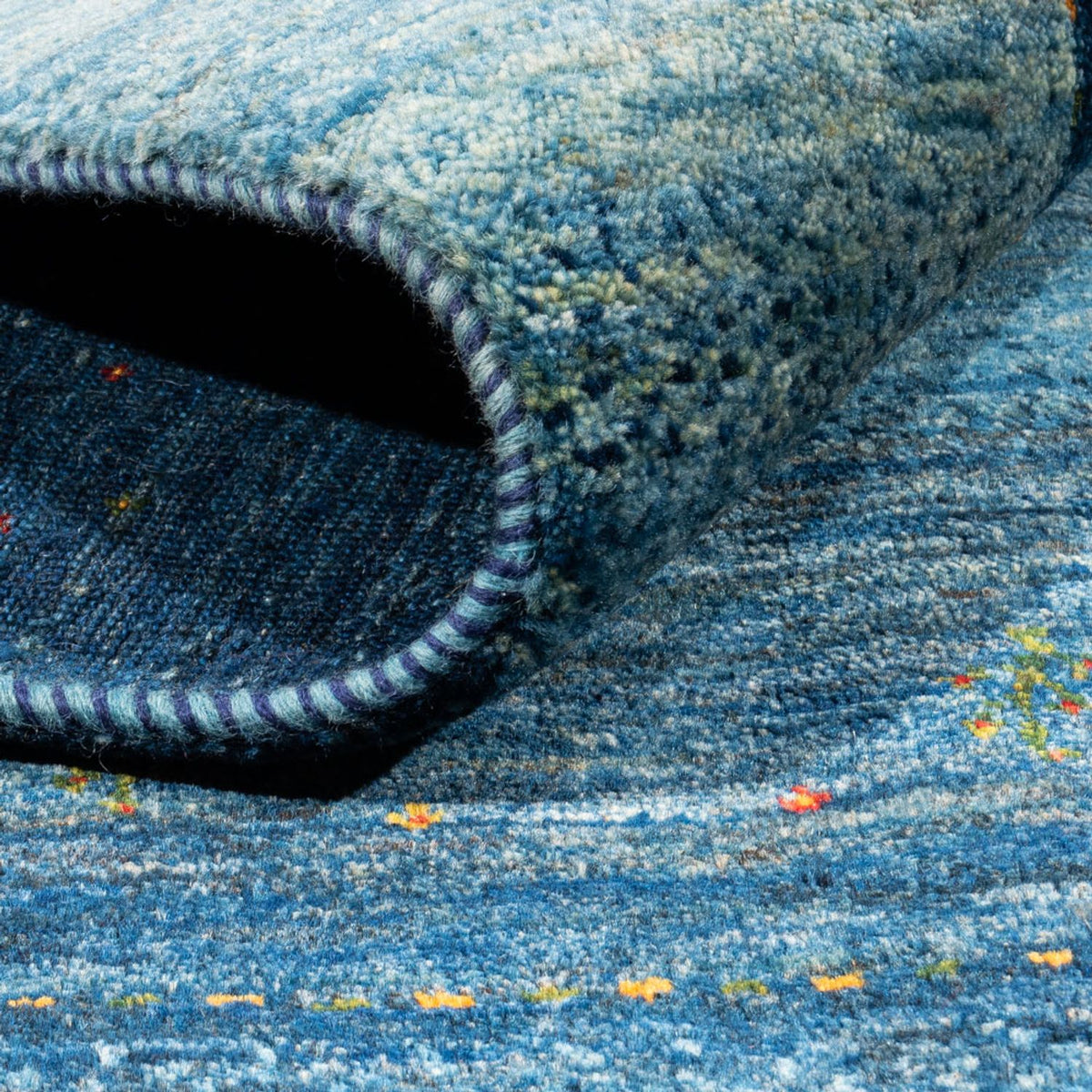 Gabbeh Tapijt - Loribaft Perzisch - 205 x 156 cm - blauw