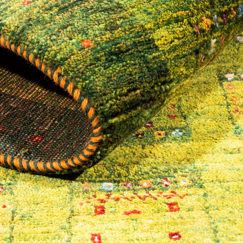 Gabbeh Tapijt - Loribaft Perzisch - Koninklijke - 157 x 108 cm - lichtgroen