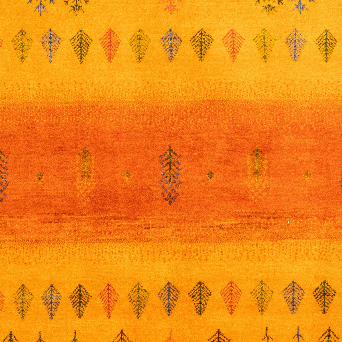 Gabbeh Tapijt - Loribaft Perzisch - 209 x 150 cm - goud