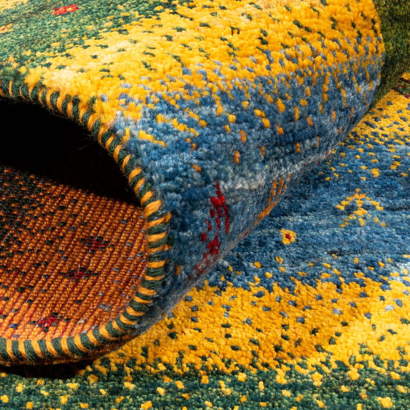 Gabbeh Tapijt - Loribaft Perzisch - Koninklijke - 212 x 161 cm - groen