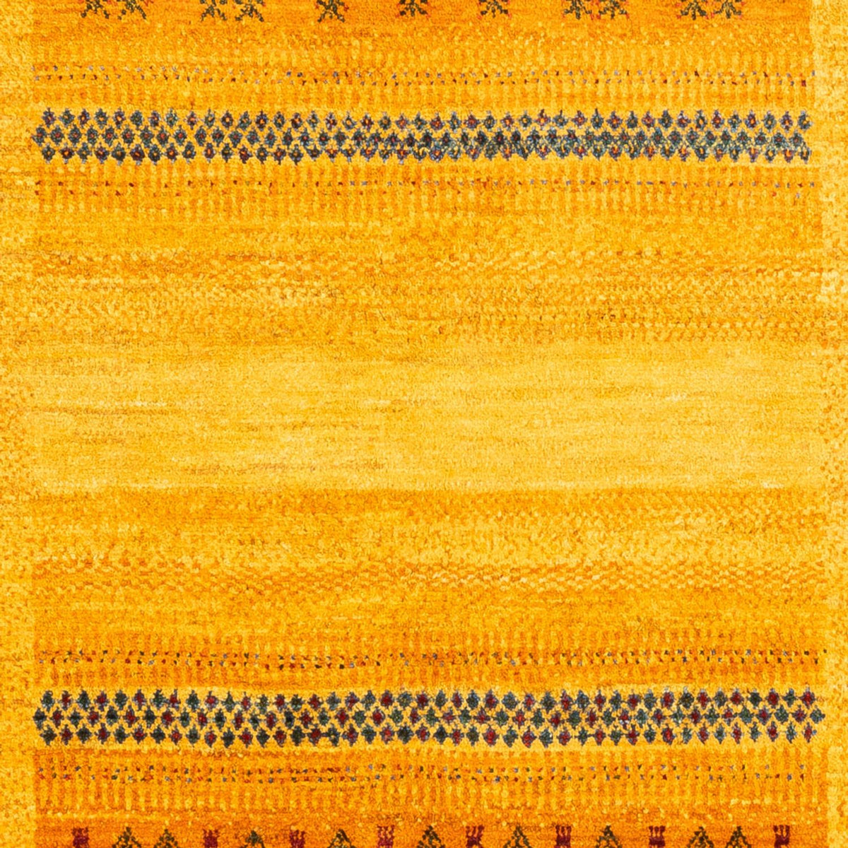 Gabbeh Tapijt - Loribaft Perzisch - Koninklijke - 205 x 144 cm - goud