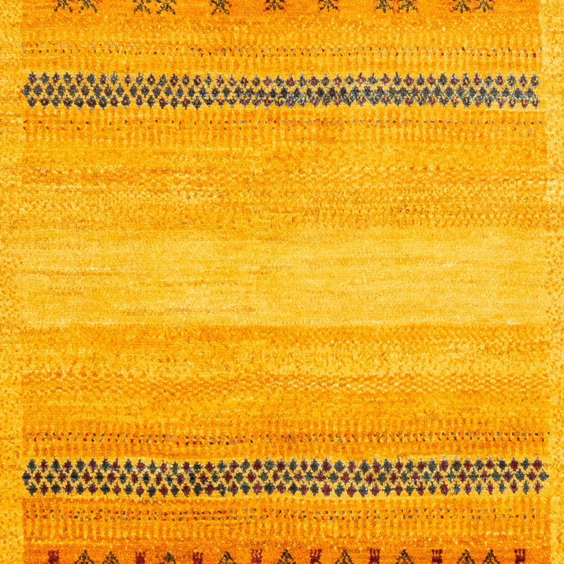 Gabbeh Tapijt - Loribaft Perzisch - Koninklijke - 205 x 144 cm - goud