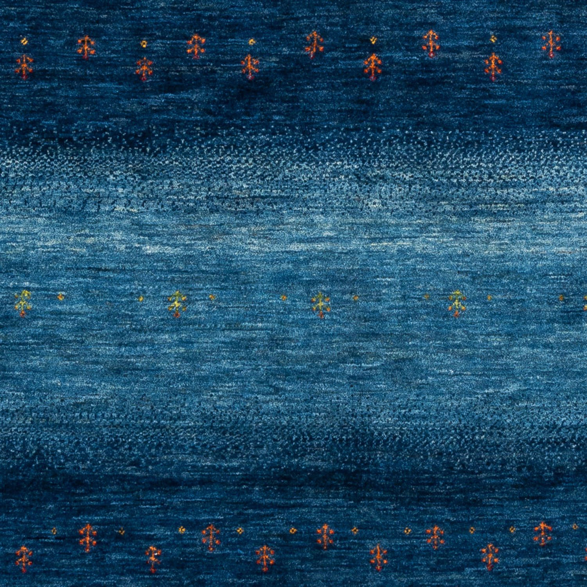 Gabbeh Tapijt - Loribaft Perzisch - 207 x 157 cm - blauw