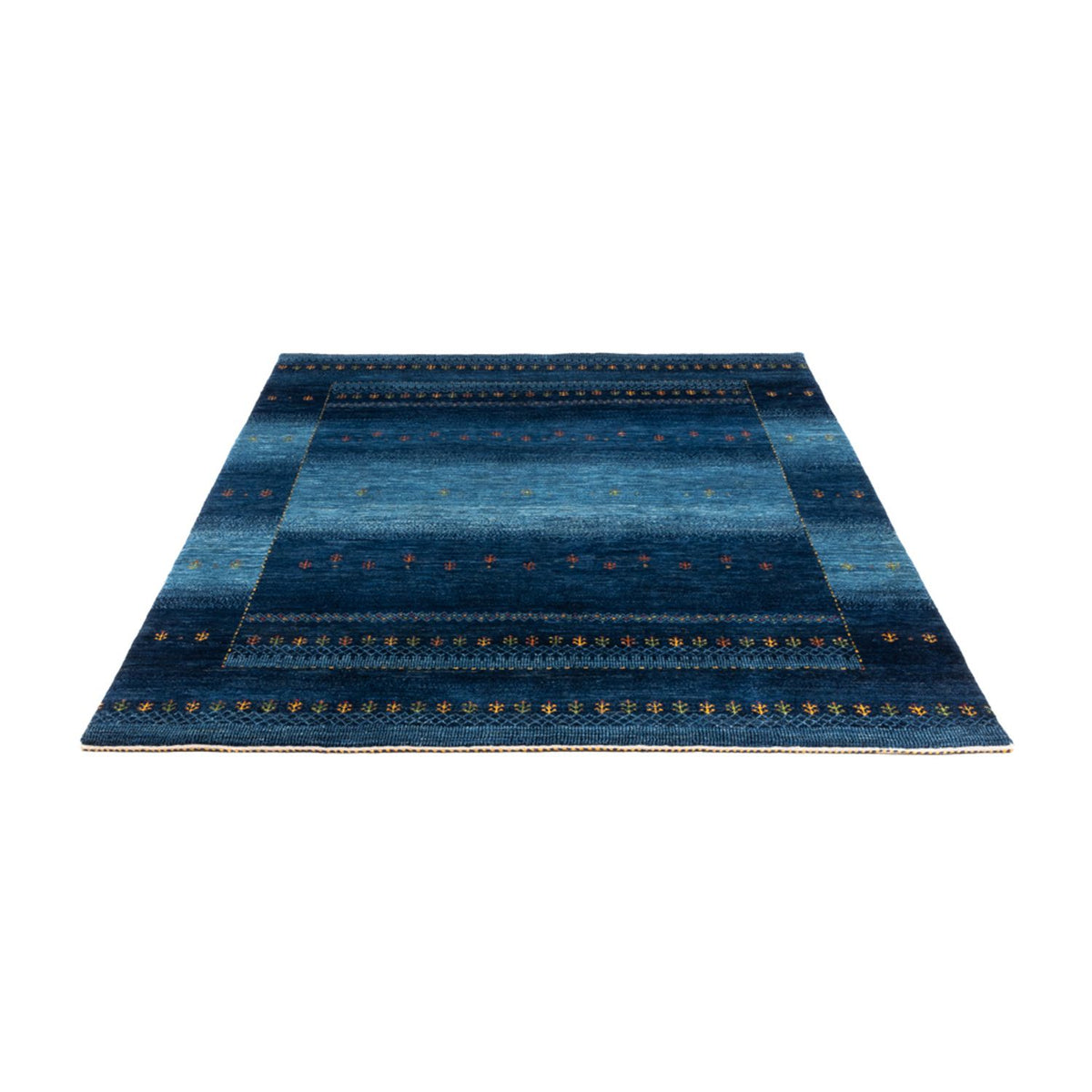 Gabbeh Tapijt - Loribaft Perzisch - 207 x 157 cm - blauw