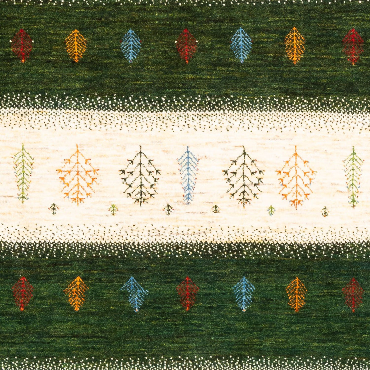 Gabbeh Tapijt - Loribaft Perzisch - 197 x 155 cm - groen