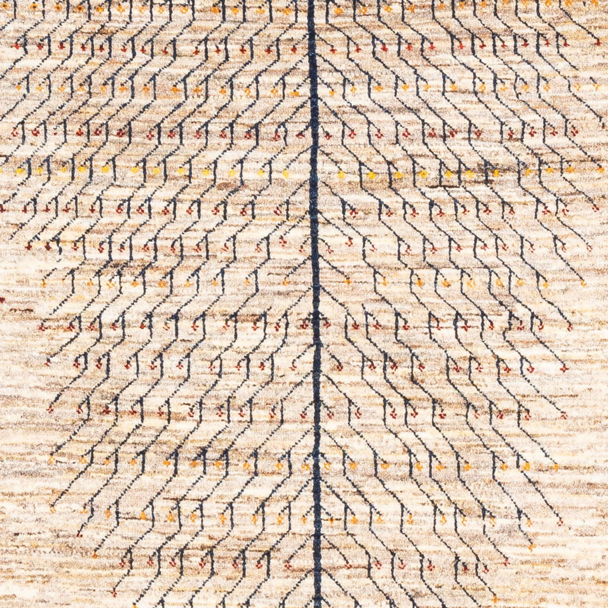 Gabbeh Tapijt - Loribaft Perzisch - 208 x 155 cm - beige