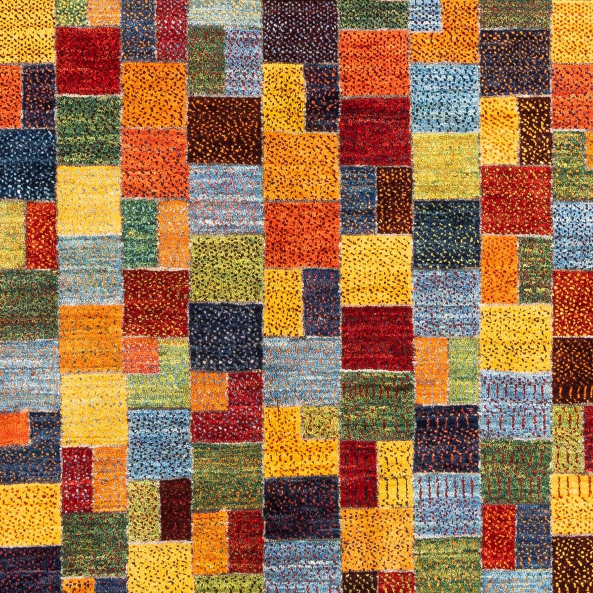 Gabbeh Tapijt - Loribaft Perzisch - 210 x 153 cm - grijs