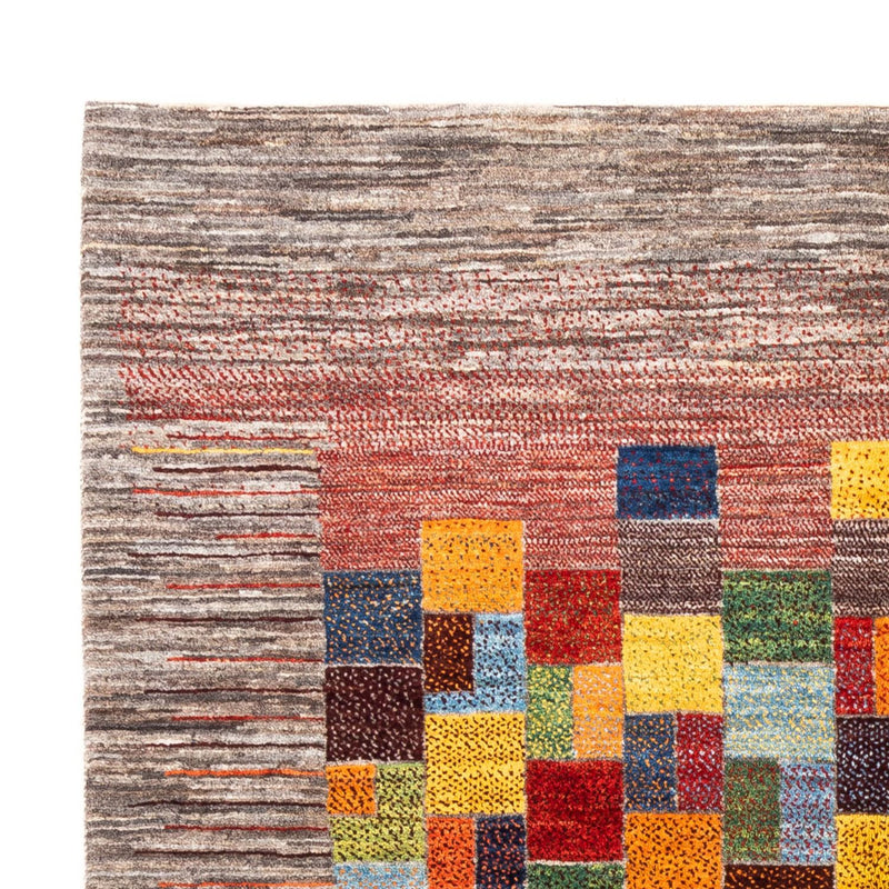 Gabbeh Tapijt - Loribaft Perzisch - 210 x 153 cm - grijs