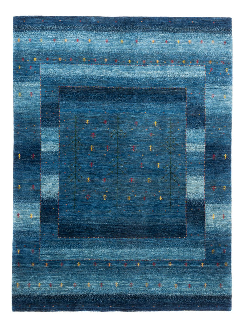 Gabbeh Tapijt - Loribaft Perzisch - 209 x 154 cm - blauw