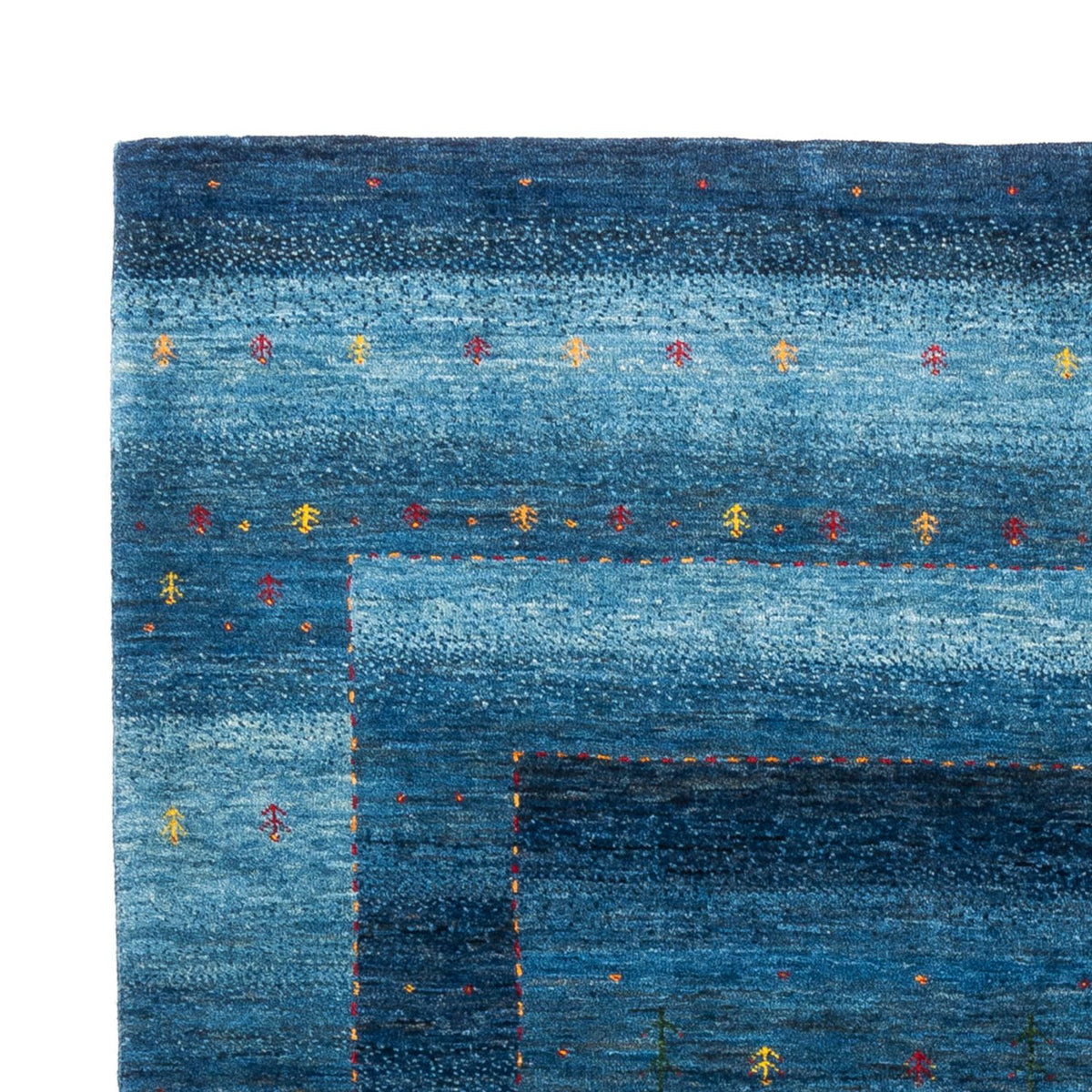 Gabbeh Tapijt - Loribaft Perzisch - 209 x 154 cm - blauw