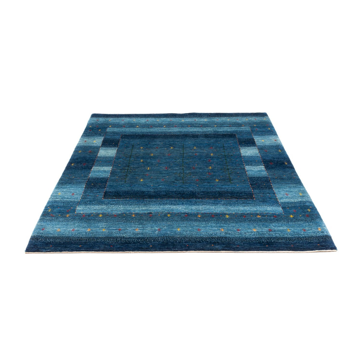 Gabbeh Tapijt - Loribaft Perzisch - 209 x 154 cm - blauw