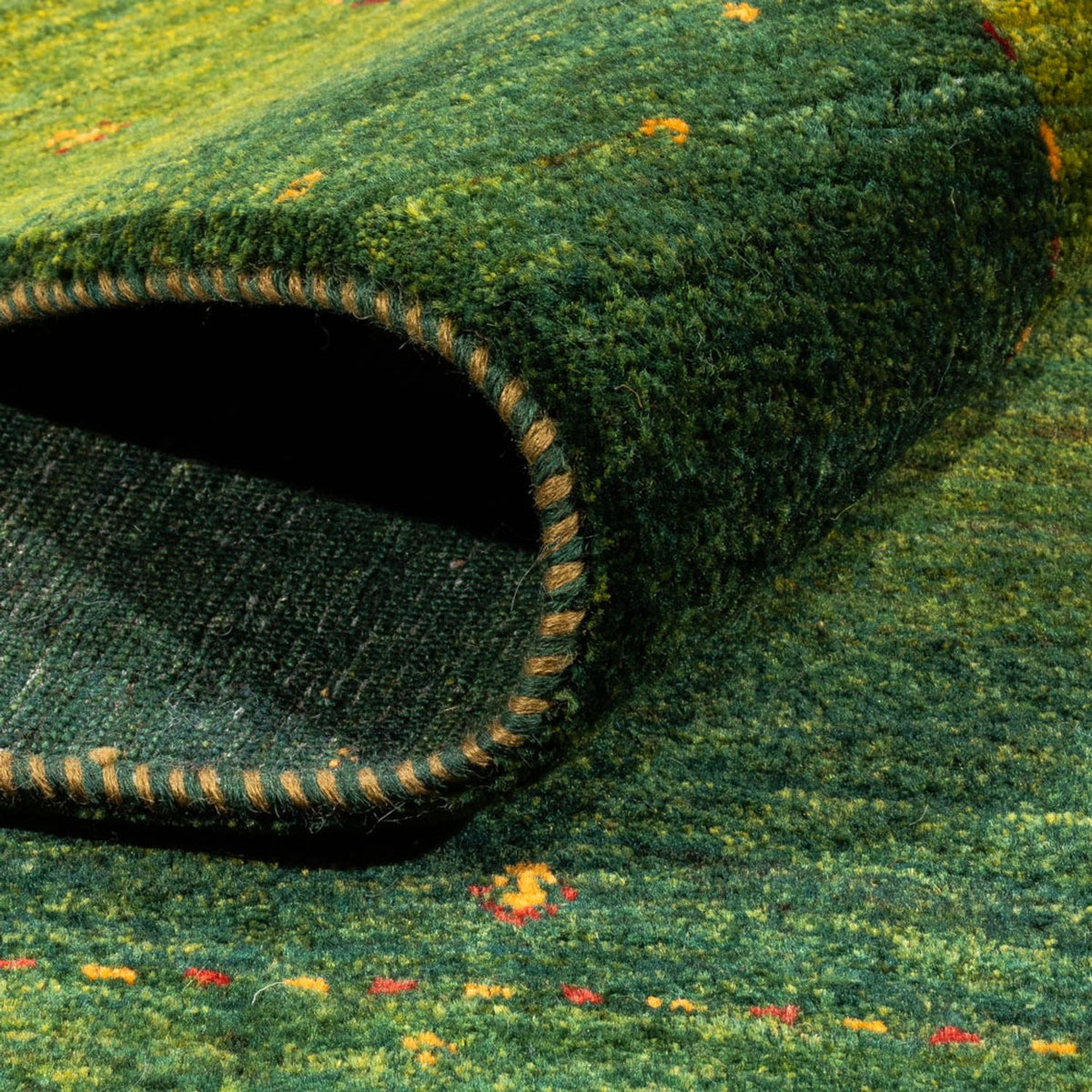 Gabbeh Tapijt - Loribaft Perzisch - 198 x 146 cm - groen