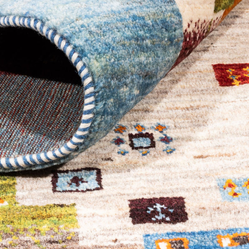 Gabbeh Tapijt - Loribaft Perzisch - Koninklijke - 201 x 150 cm - blauw