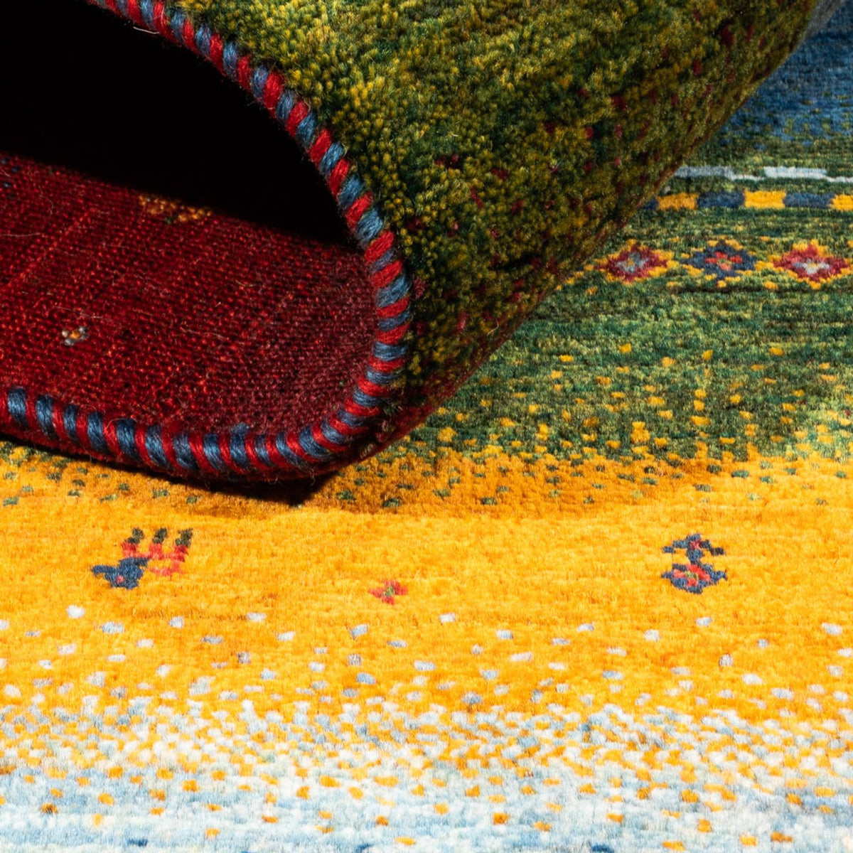 Gabbeh Tapijt - Loribaft Perzisch - Koninklijke - 210 x 148 cm - veelkleurig