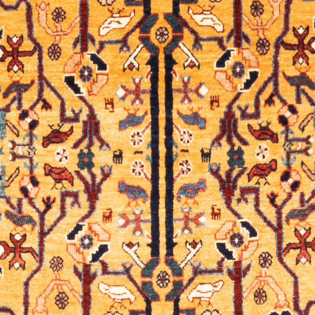 Gabbeh tapijt - Perzisch - 170 x 110 cm - goud