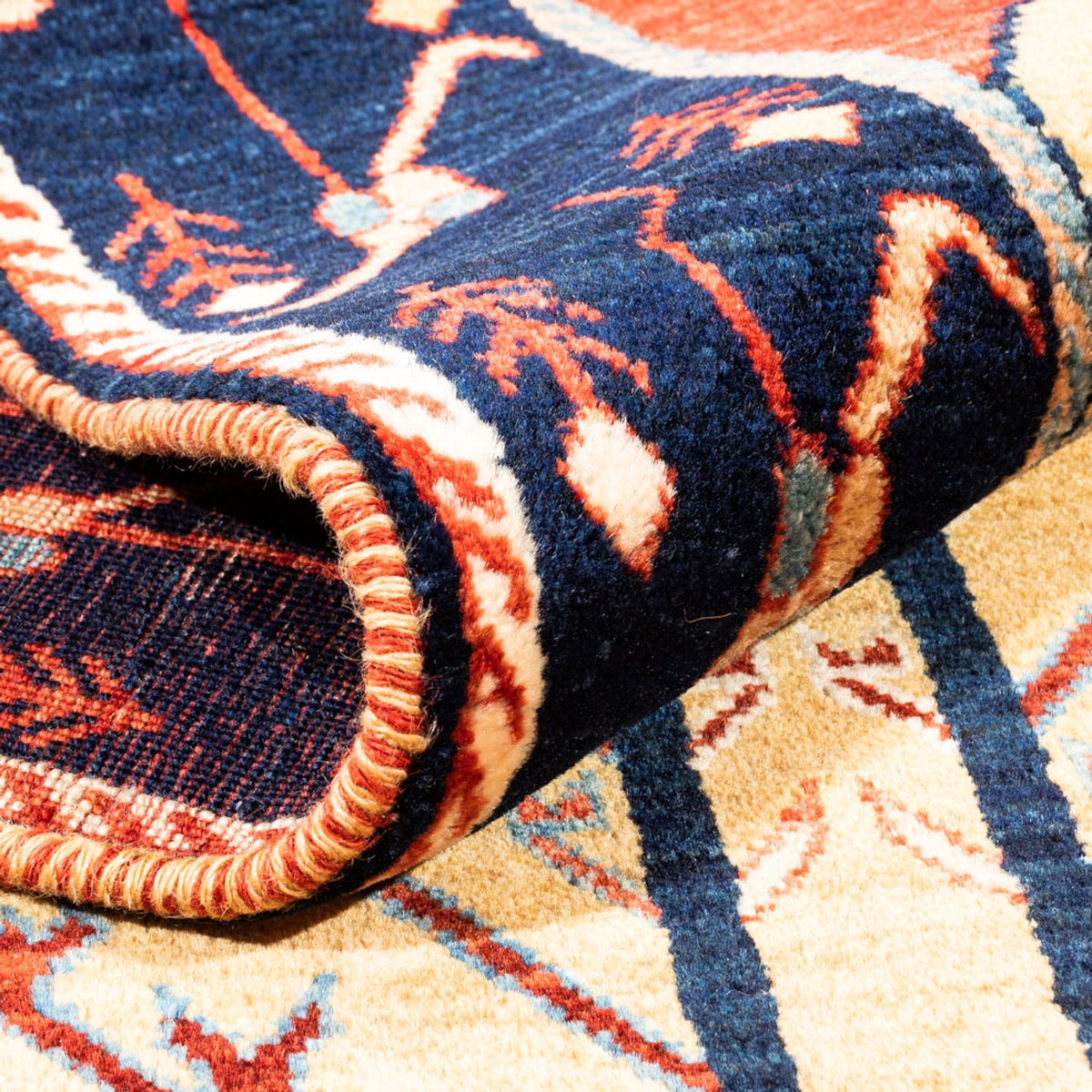 Gabbeh tapijt - Perzisch - 170 x 110 cm - goud