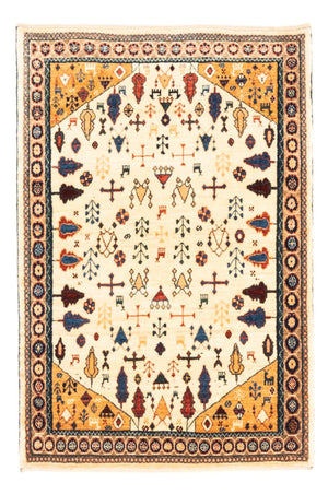 Gabbeh tapijt - Perzisch - 132 x 92 cm - beige