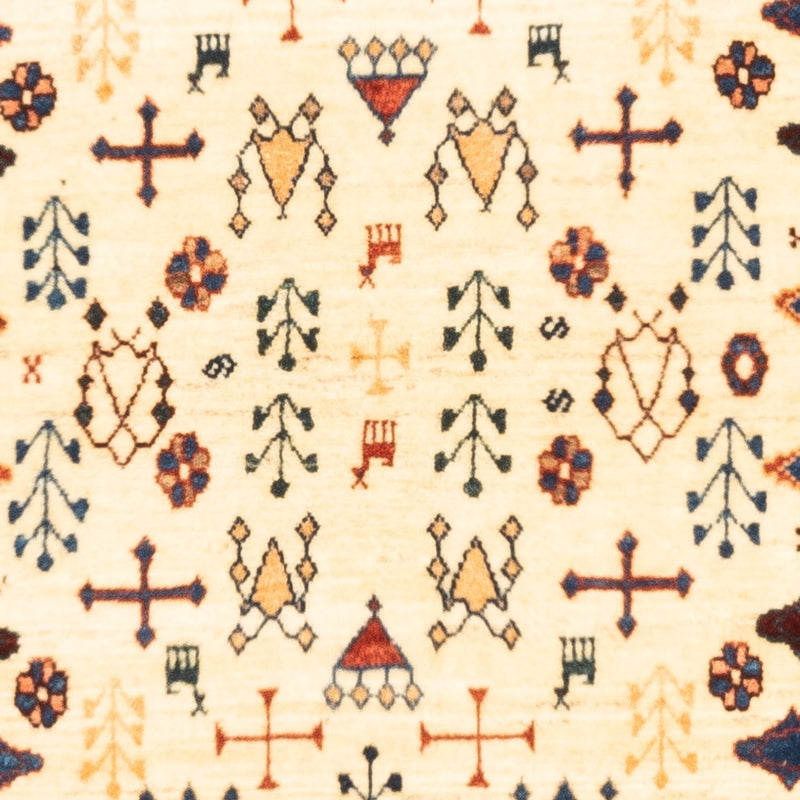 Gabbeh tapijt - Perzisch - 132 x 92 cm - beige