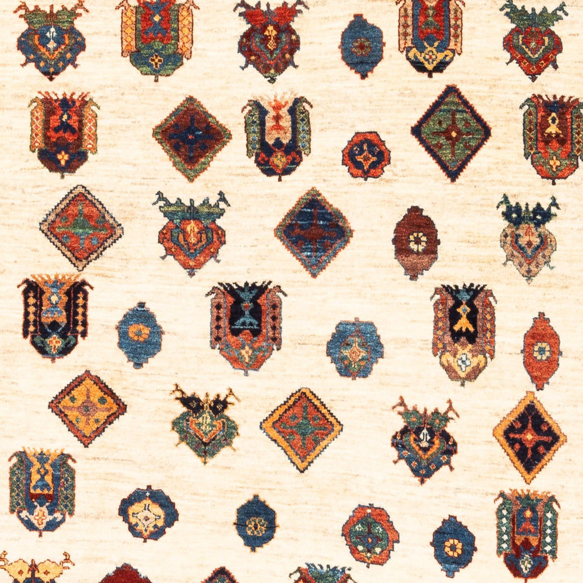 Gabbeh tapijt - Perzisch - 214 x 154 cm - beige