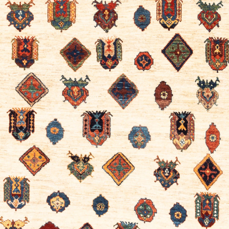 Gabbeh tapijt - Perzisch - 214 x 154 cm - beige