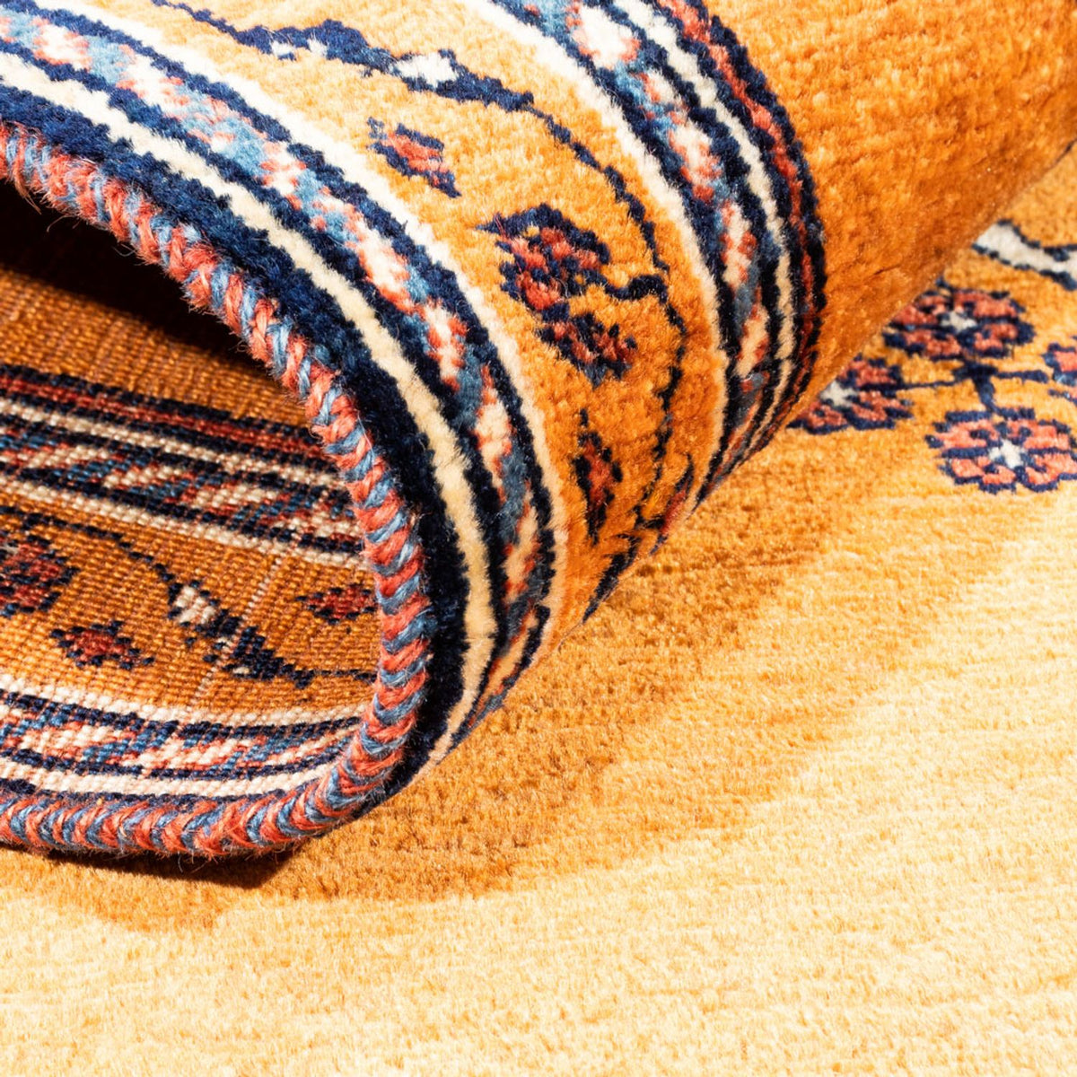 Gabbeh tapijt - Perzisch - 148 x 105 cm - goud