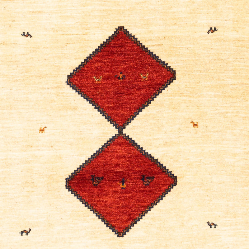 Gabbeh tapijt - Perzisch - 210 x 140 cm - beige