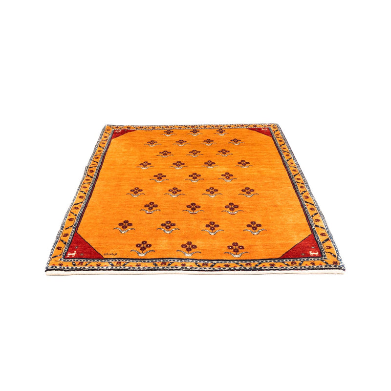 Gabbeh tapijt - Perzisch - 170 x 128 cm - goud