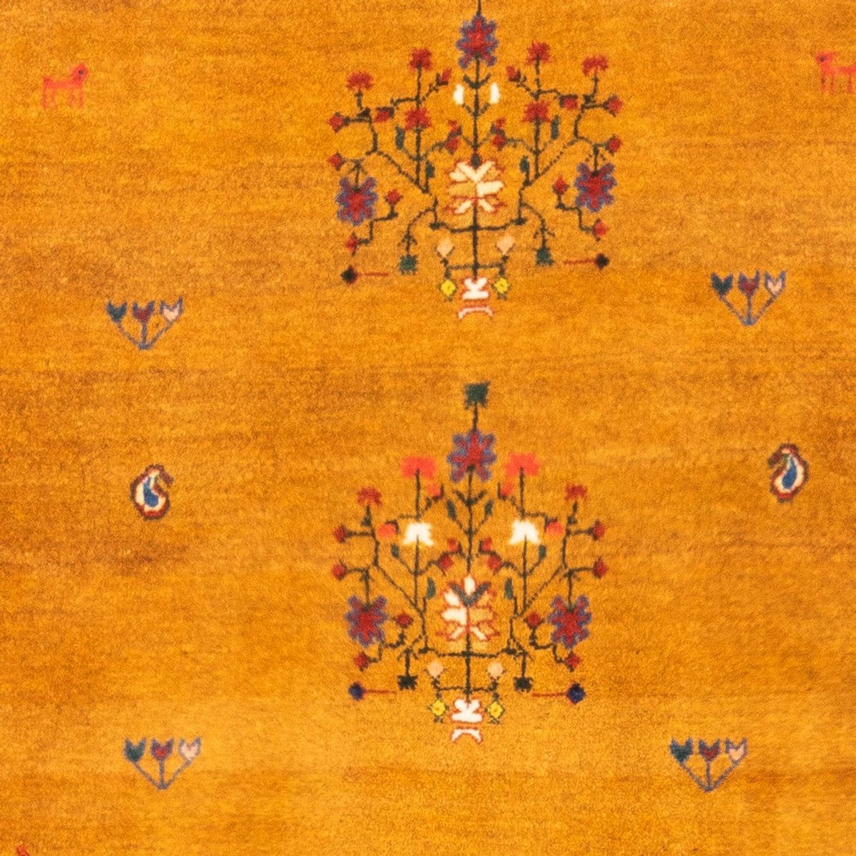 Gabbeh tapijt - Perzisch - 150 x 100 cm - goud