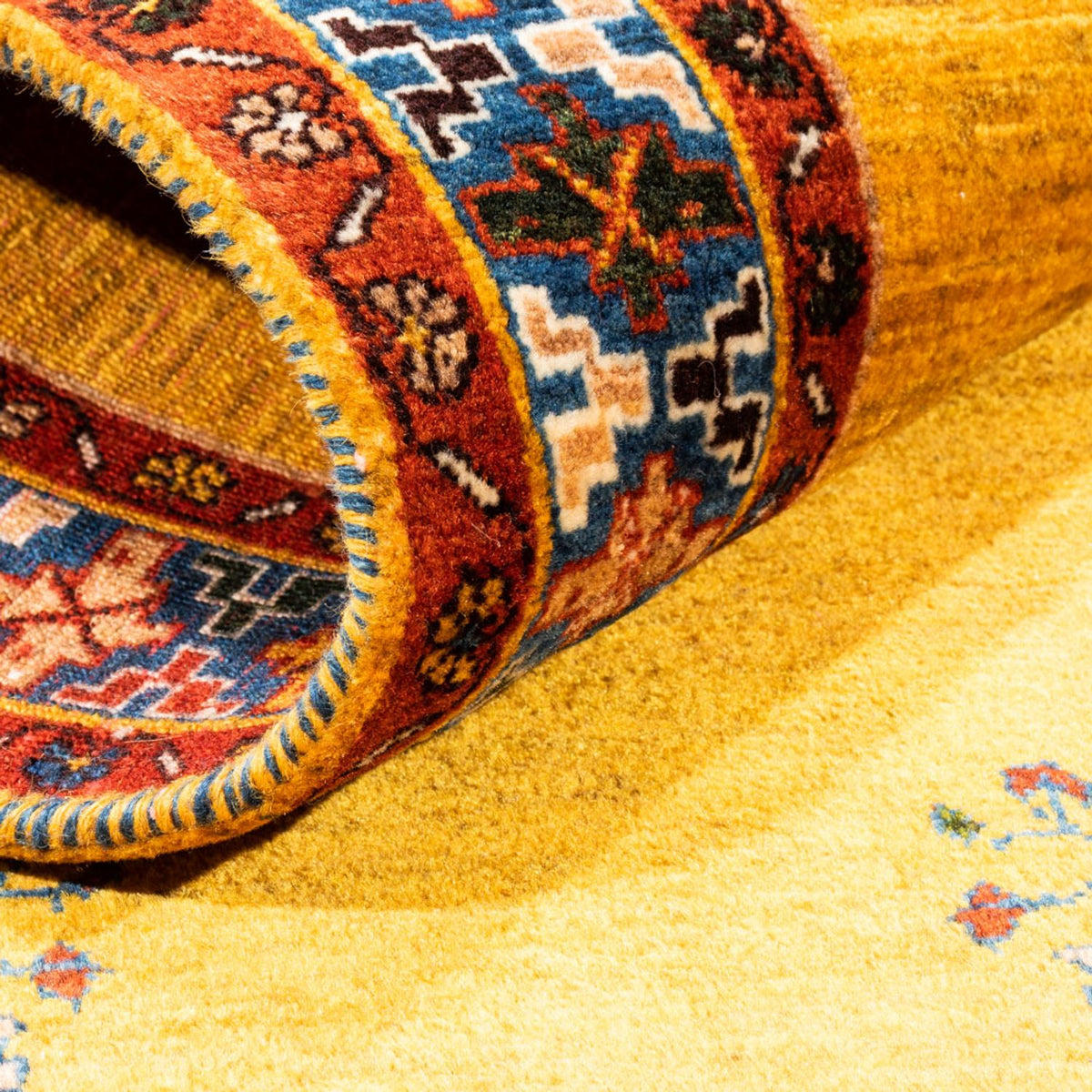 Gabbeh tapijt - Perzisch - 158 x 90 cm - goud