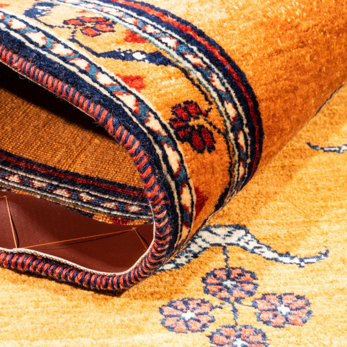 Gabbeh tapijt - Perzisch - 150 x 102 cm - goud