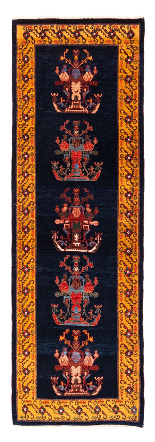 Loper Gabbeh tapijt - Perzisch - 253 x 84 cm - donkerblauw