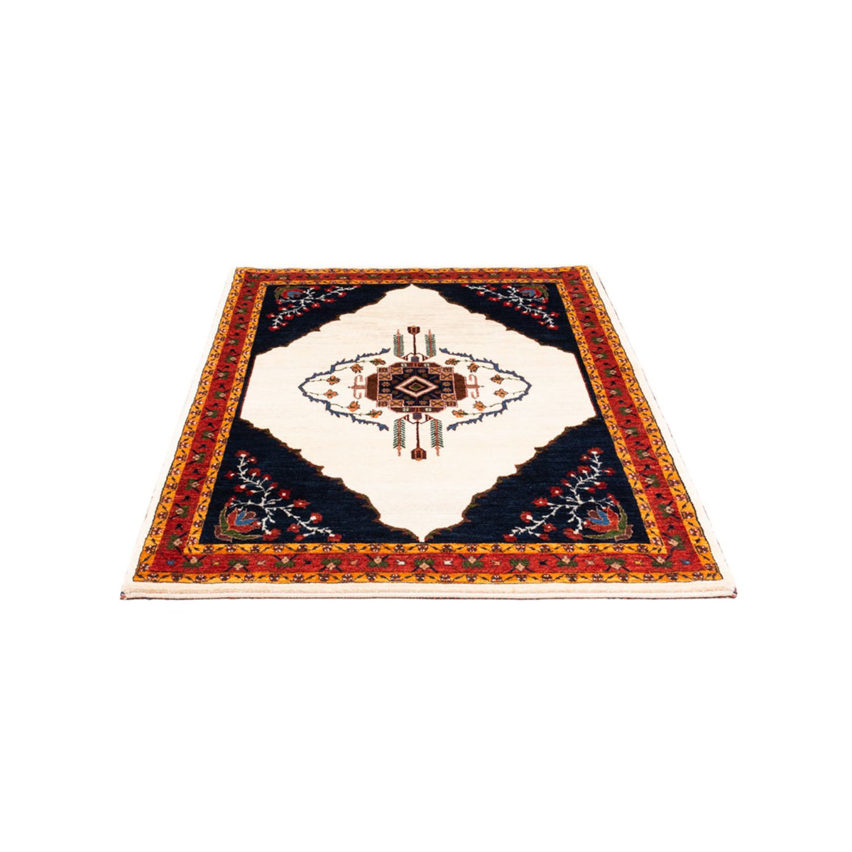 Gabbeh tapijt - Perzisch - 162 x 115 cm - crème