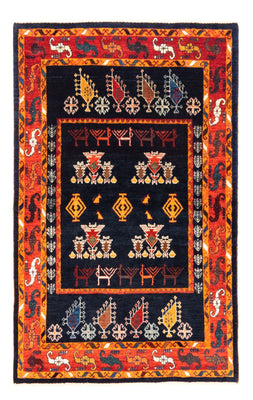 Gabbeh tapijt - Perzisch - 160 x 108 cm - donkerblauw