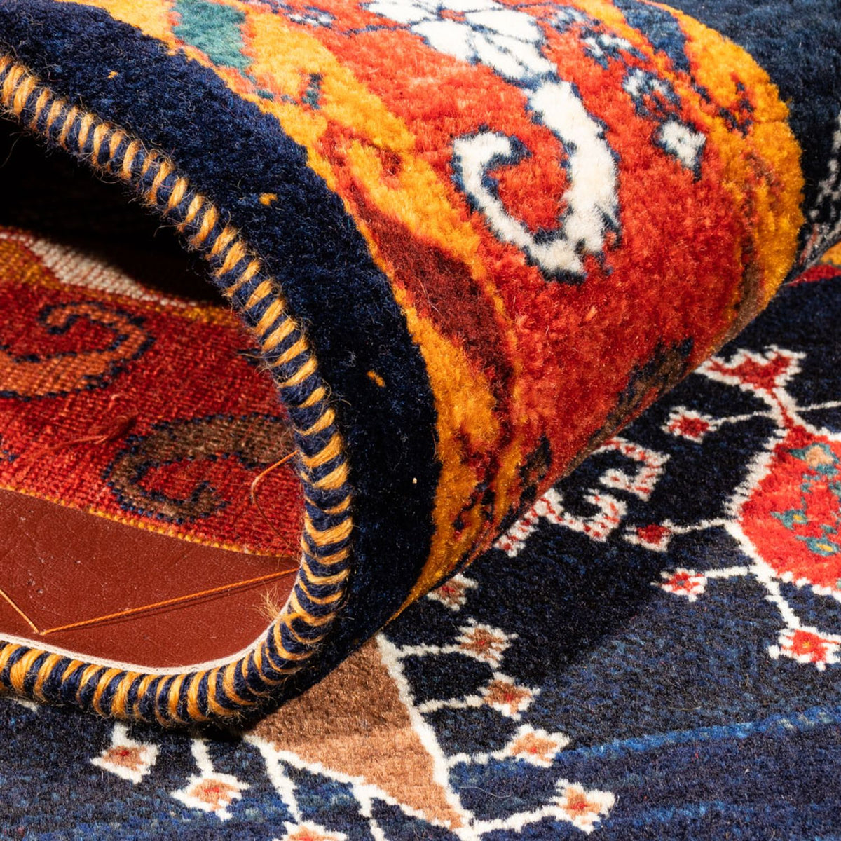 Gabbeh tapijt - Perzisch - 160 x 108 cm - donkerblauw