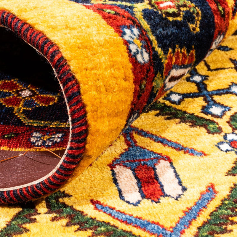 Gabbeh tapijt - Perzisch - 188 x 126 cm - goud