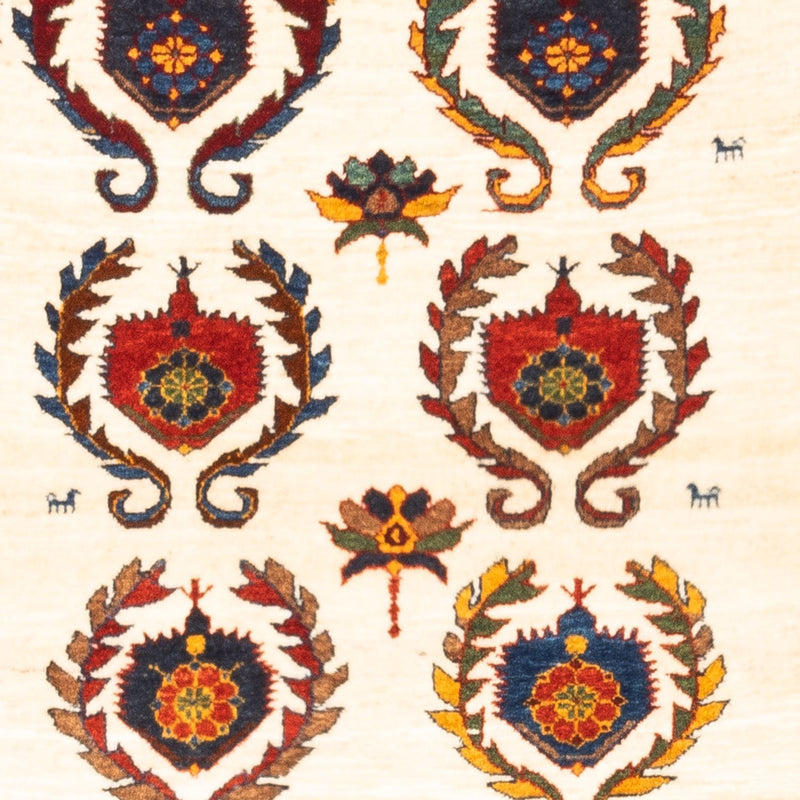 Gabbeh tapijt - Perzisch - 155 x 115 cm - crème