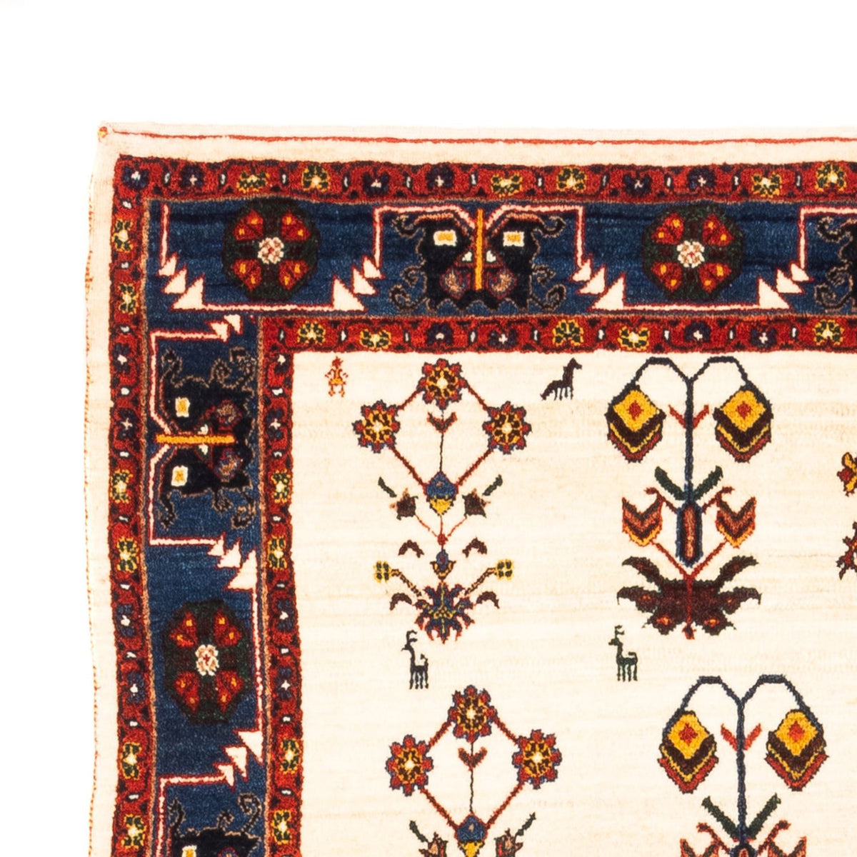 Gabbeh tapijt - Perzisch - 170 x 114 cm - crème