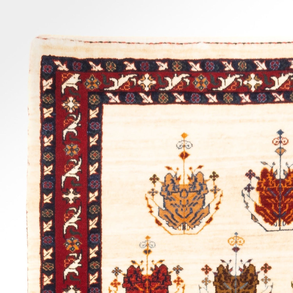 Gabbeh tapijt - Perzisch - 140 x 105 cm - crème